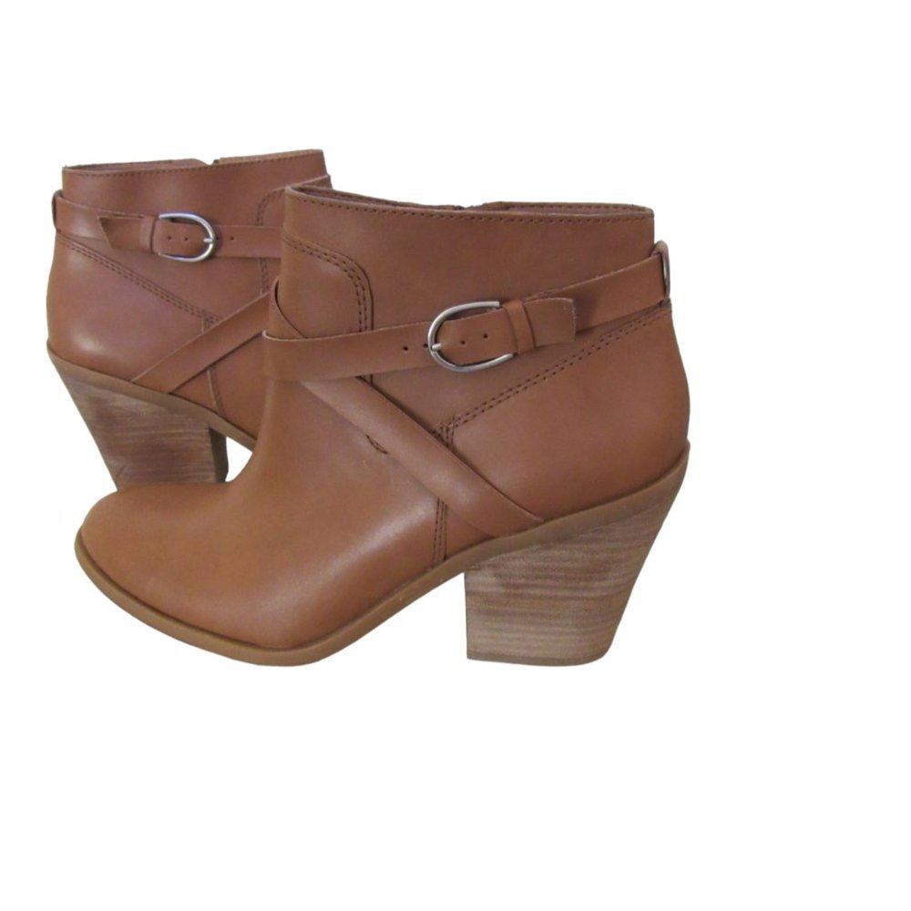 Great Pair of Brandnew Lucky Brand Ligh Brown Ankle Boots w Zipper in Sz 8 1/2 M - Picture 4 of 6